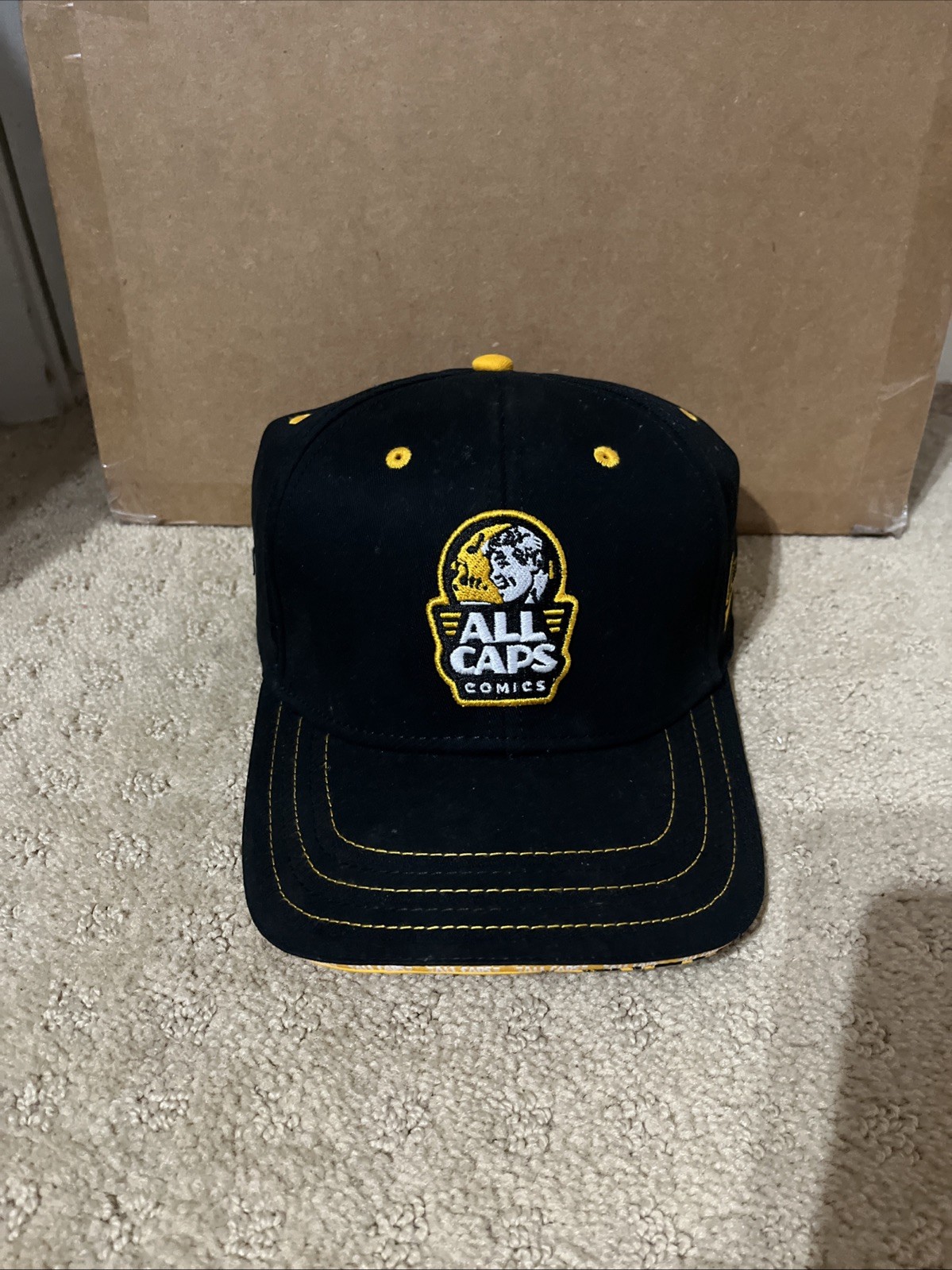 ALL  CAPS COMICS CYBERFROG BASEBALL CAP Brand New Yellow Black EVS Van Sciver