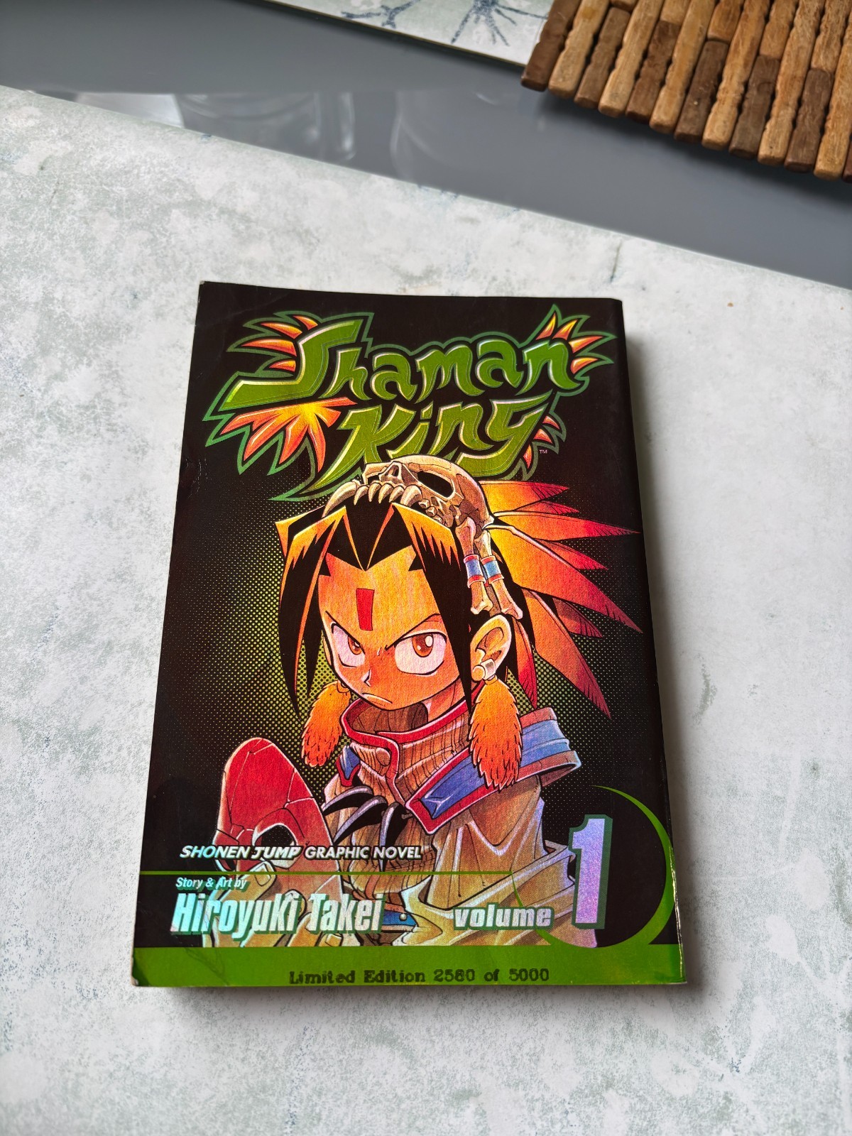 Shaman King Vol 1 Limited Edition #2580/5000 Holo Foil Rare Manga 1st Edition