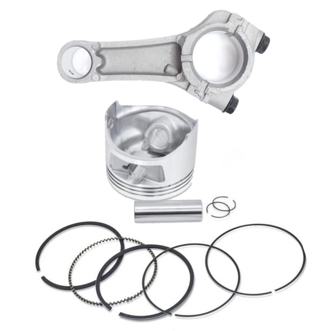 New Piston and Rings Pin Clips Set Connecting Rod Compatible With Honda GXV390