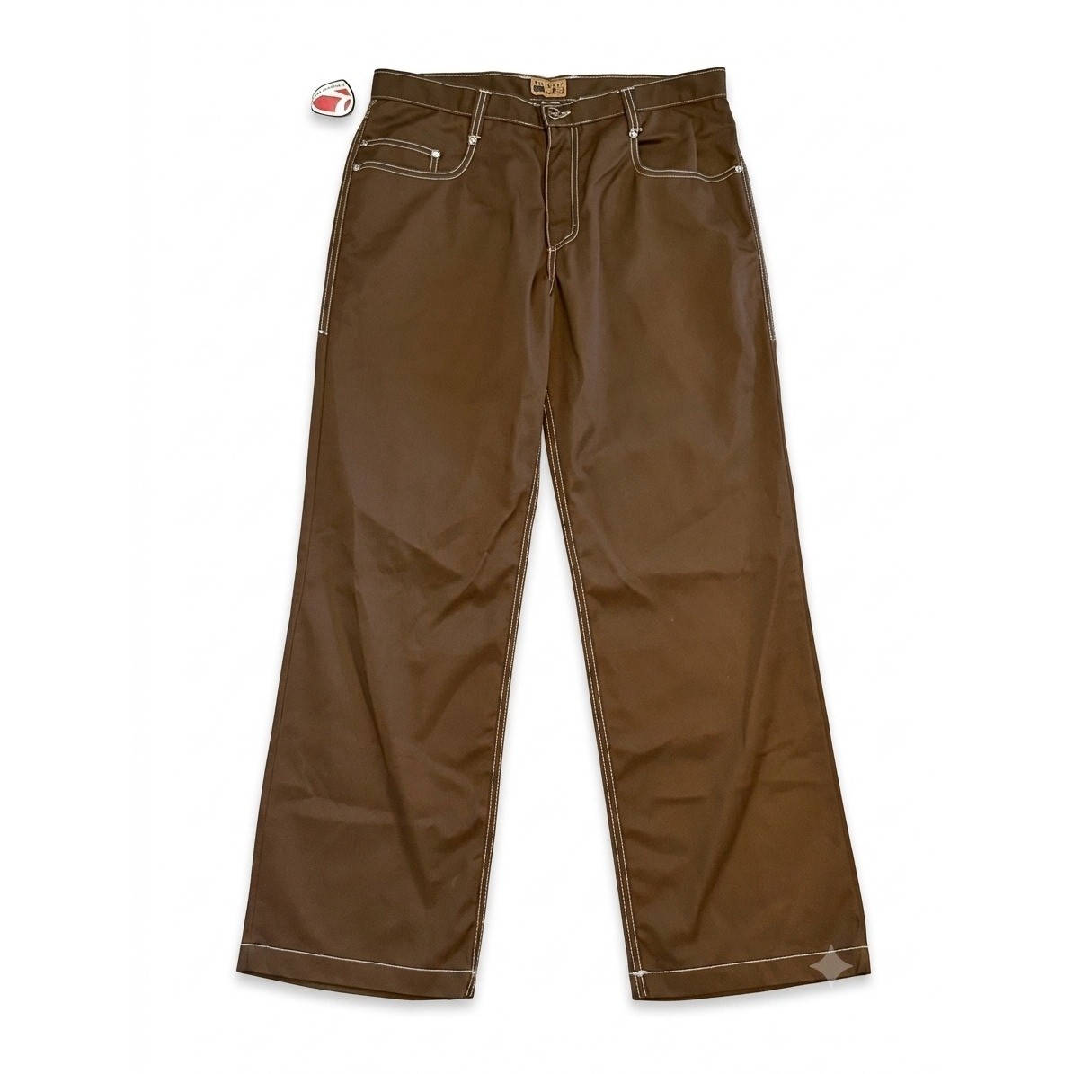 Vtg Kik Wear Tuff Pants MADE IN USA Brown Wide Leg Skate 90s Y2K Deadstock 36NWT Vtg Kik Wear Tuff Pants MADE IN USA Brown Wide Leg Skate 90s Y2K Deadstock 36NWT
