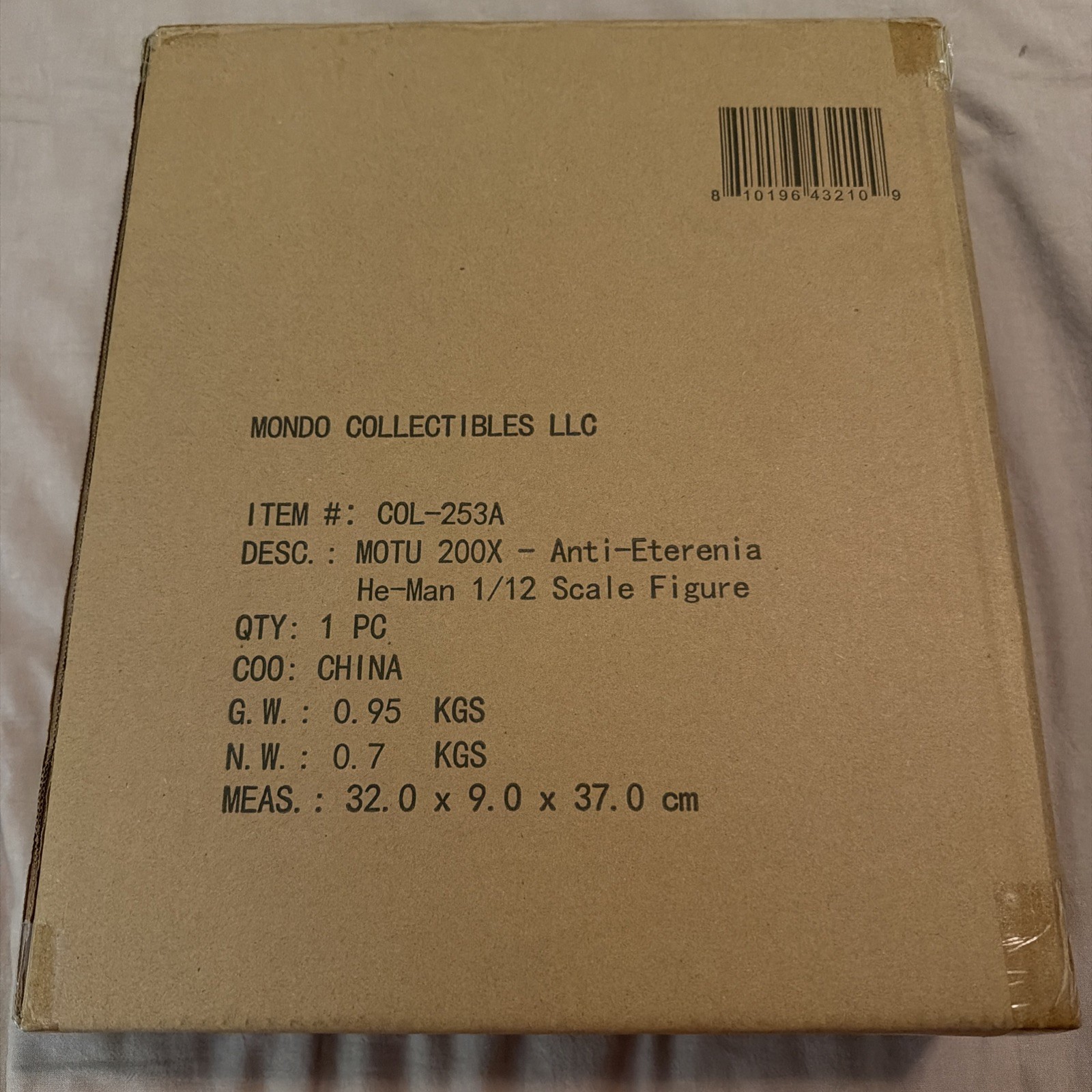 MONDO Masters of the Universe He-Man 200X Anti-Eternia 1:12 Figure New Unopened 