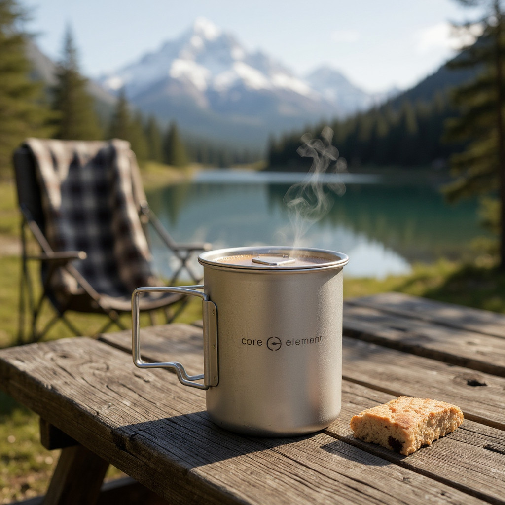 100% Titanium Cookware Mug 15oz 450ml Cup Mug Ultralight with Pouch 100% Titanium Cookware Mug 15oz 450ml Cup Mug Ultralight with Pouch