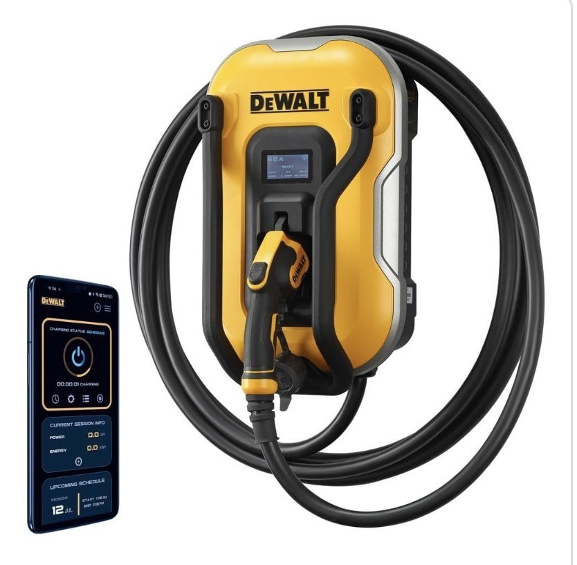 DEWALT Level-2 Wall Mounted Electric Vehicle EV Charger up to 48 Amps DEWALT Level-2 Wall Mounted Electric Vehicle EV Charger up to 48 Amps