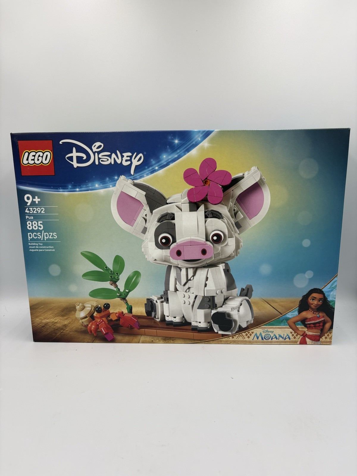 LEGO Disney Moana Pua 43292 Buildable Pig 885 Pieces NEW Sealed