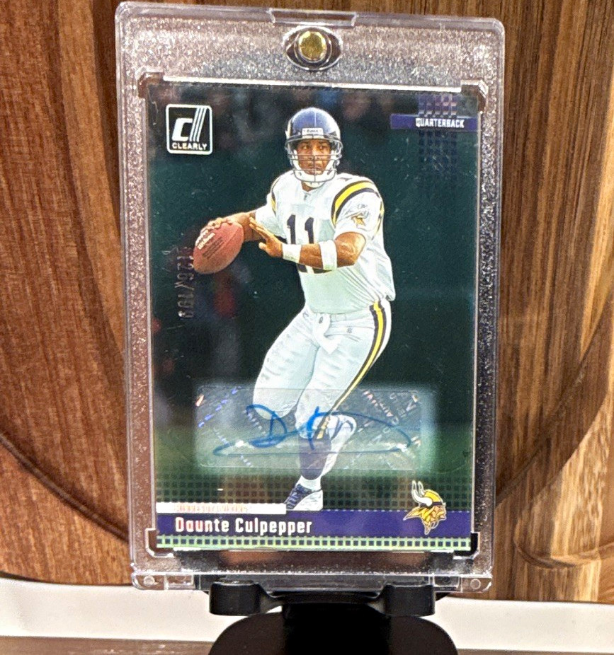 Panini 2024 Clearly Donruss Clearly Retro 2004 Daunte Culpepper #16 Auto /199