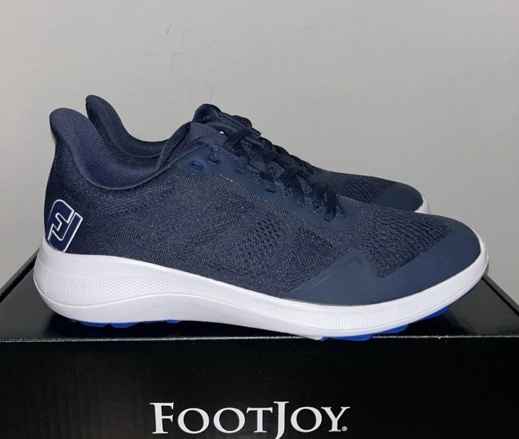 Footjoy FJ Flex (56140) Men's Spikeless Golf Shoes Navy/White Brand New in Box