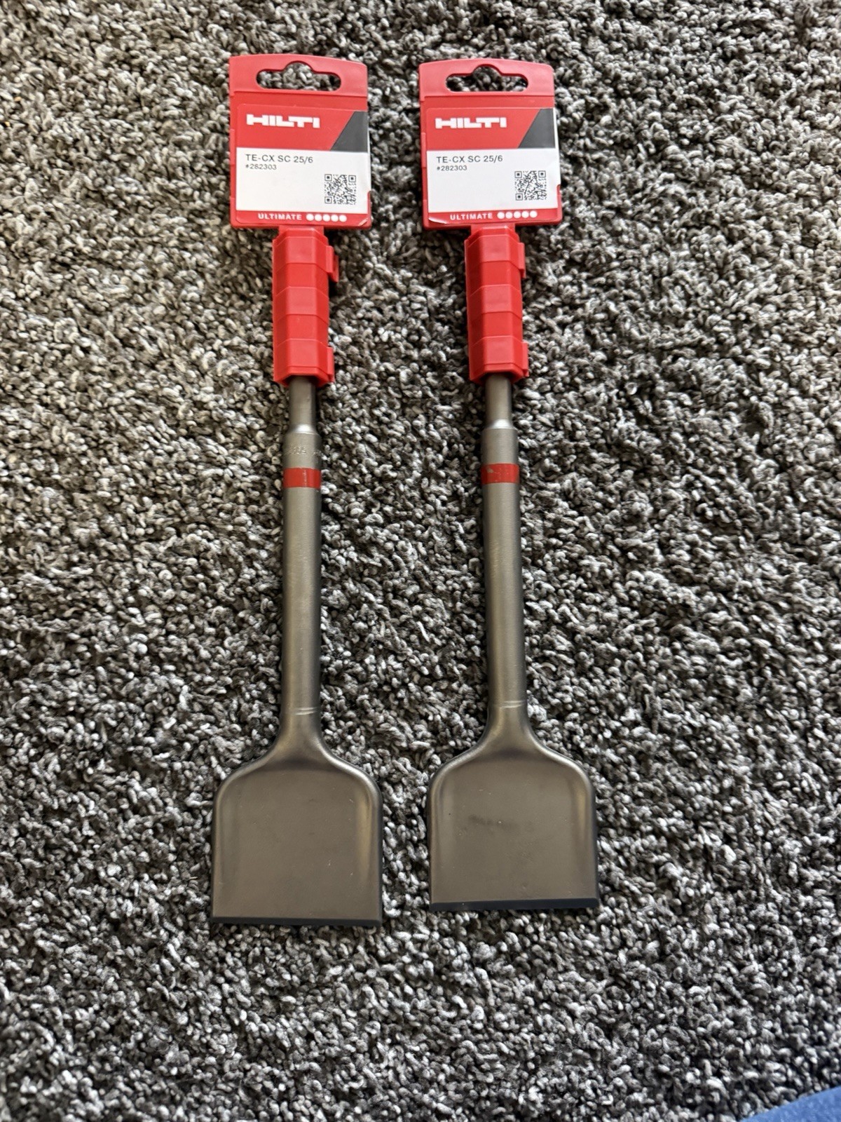 Hilti TE-CX SC 25/6 SCALING CHISELS. length 9.8 inches, width 2.4 inches