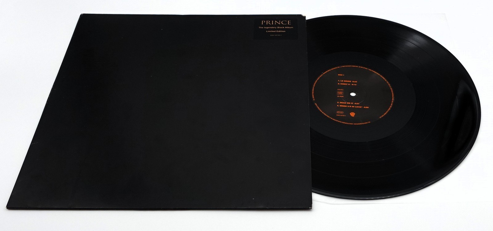Prince The Black Album Vinyl LP Record 1994 RARE Greek PROMO / Europe Press VG++