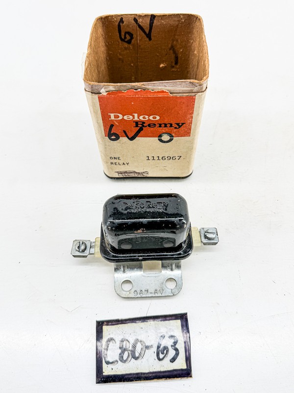NOS DELCO REMY 1953 – 1960 Buick 12 Volt Horn Relay GM 1116967 C80-63