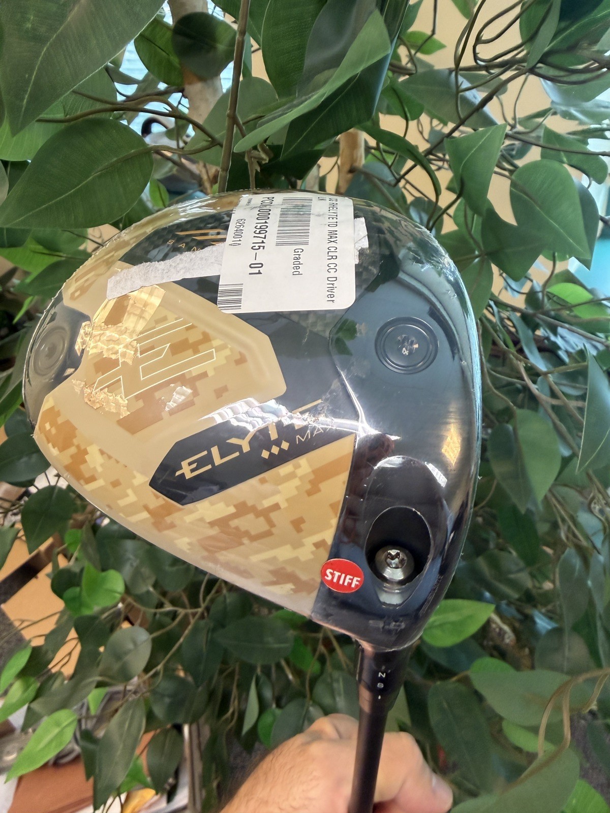 CALLAWAY GOLF ELYTE SANDSTORM TRIPLE DIAMOND MAX DRIVER 9° GRAPHITE STIFF