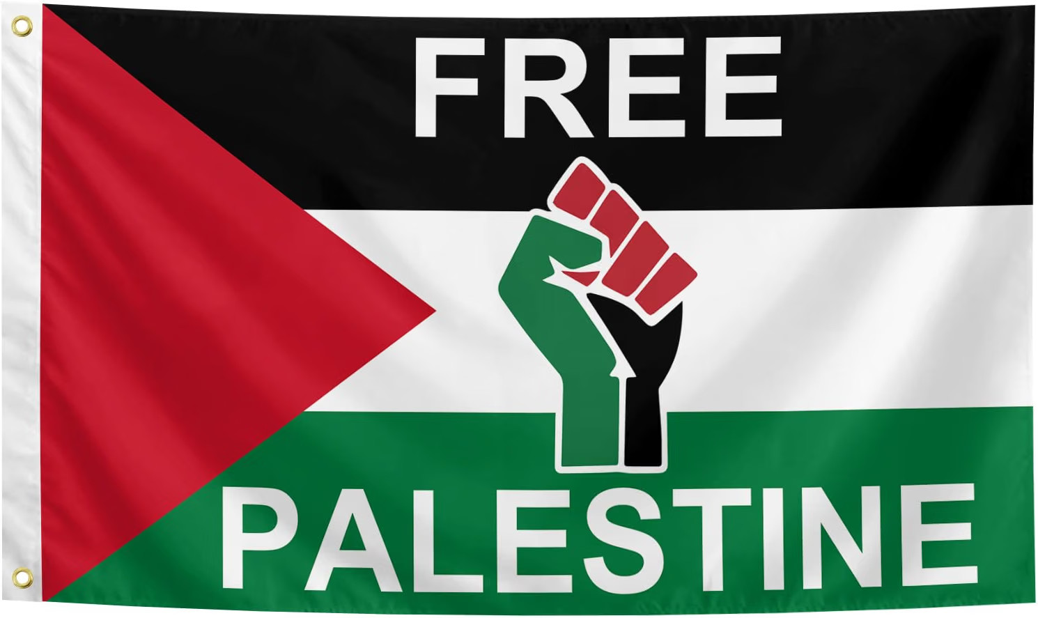 Free Palestine Flag 3x5Ft Double Stitched for Indoor Outdoor