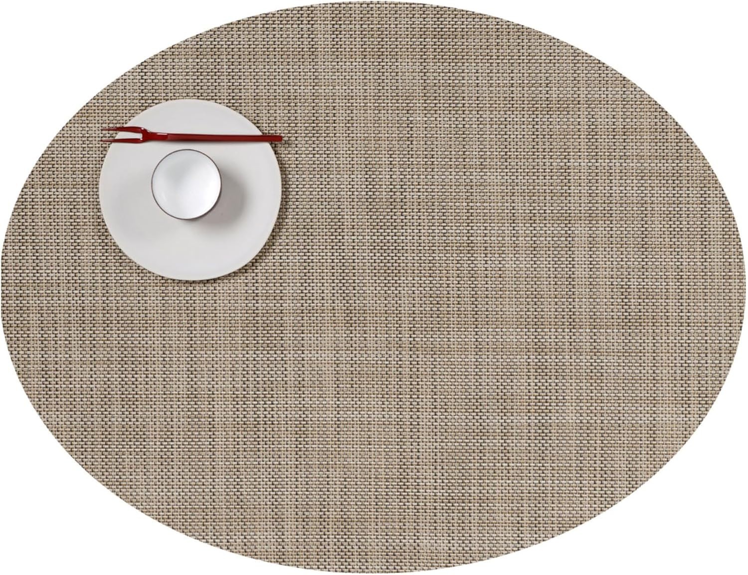Chilewich Mini Basketweave Placemats | Set of 4 | Linen (14x 19)