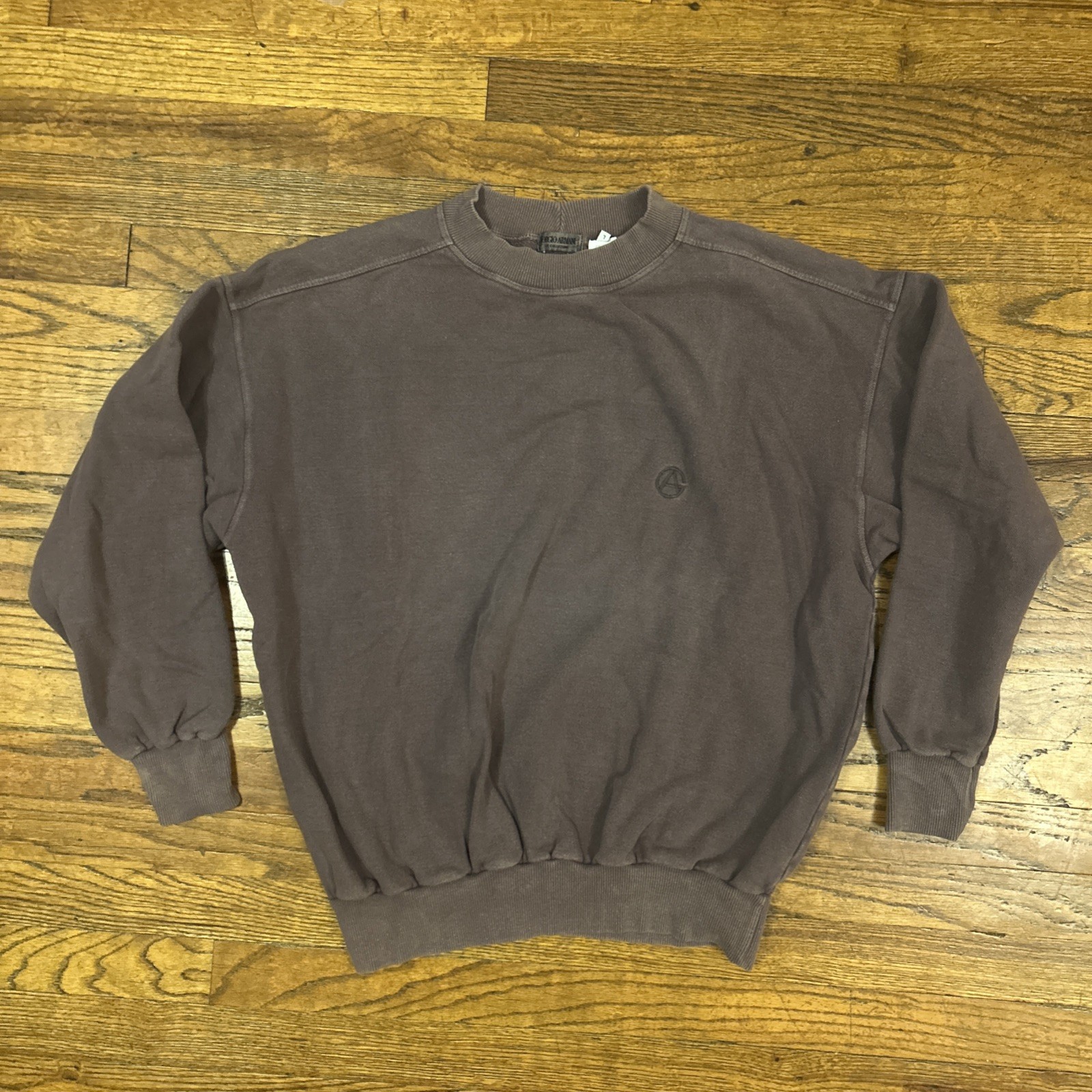Vintage Giorgio Armani Crew Neck Sweatshirt Made In Italy Light Fade Vintage Giorgio Armani Crew Neck Sweatshirt Made In Italy Light Fade