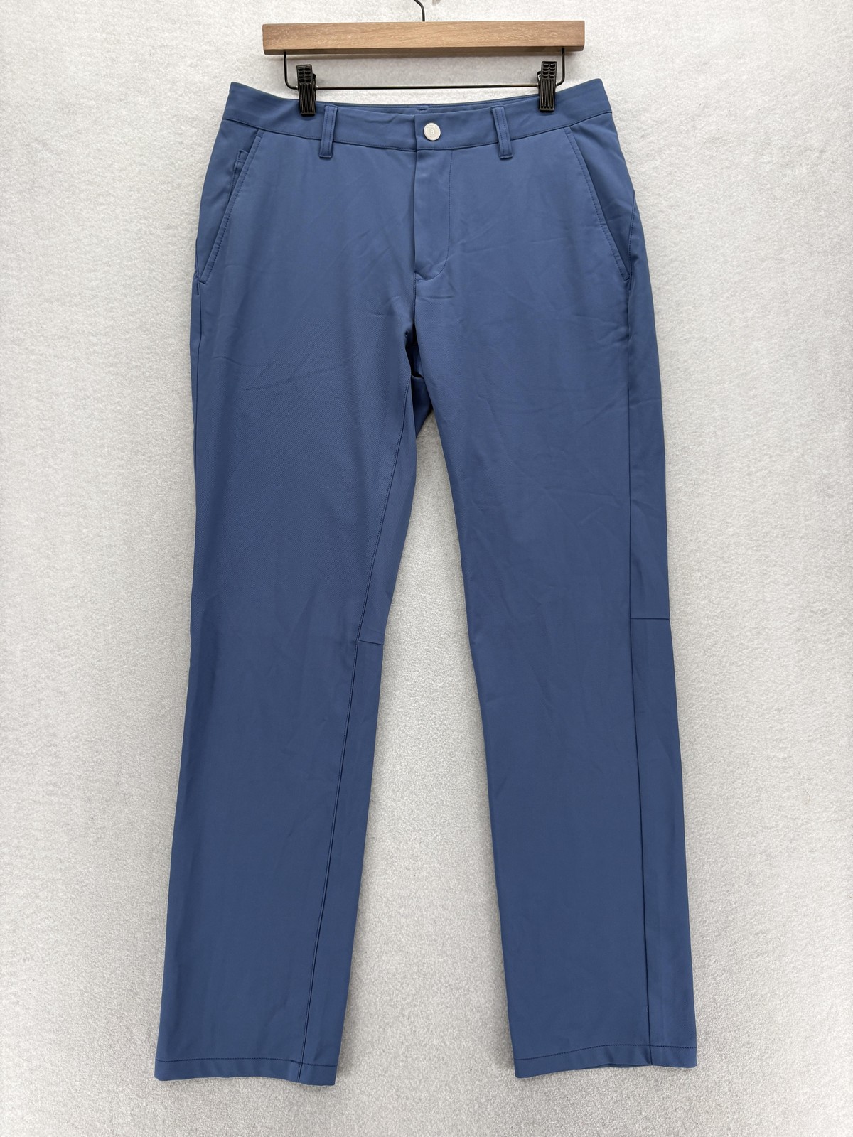 Bonobos Highland Tour Golf Pants Mens 32x32 Slim Fit Blue Performance Stretch