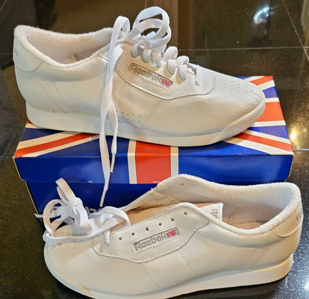 Reebok Classic Princess Women\'s SZ 9.5 White Sneakers RA-701 Pur-2-1475 Reebok Classic Princess Women\'s SZ 9.5 White Sneakers RA-701 Pur-2-1475