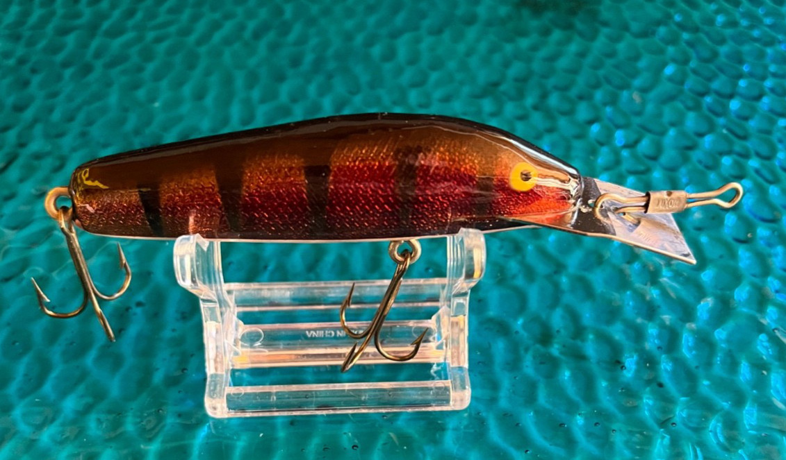 Vintage Fishing Lure-A C Shiner 301-Wooden Hand Painted Lure-
