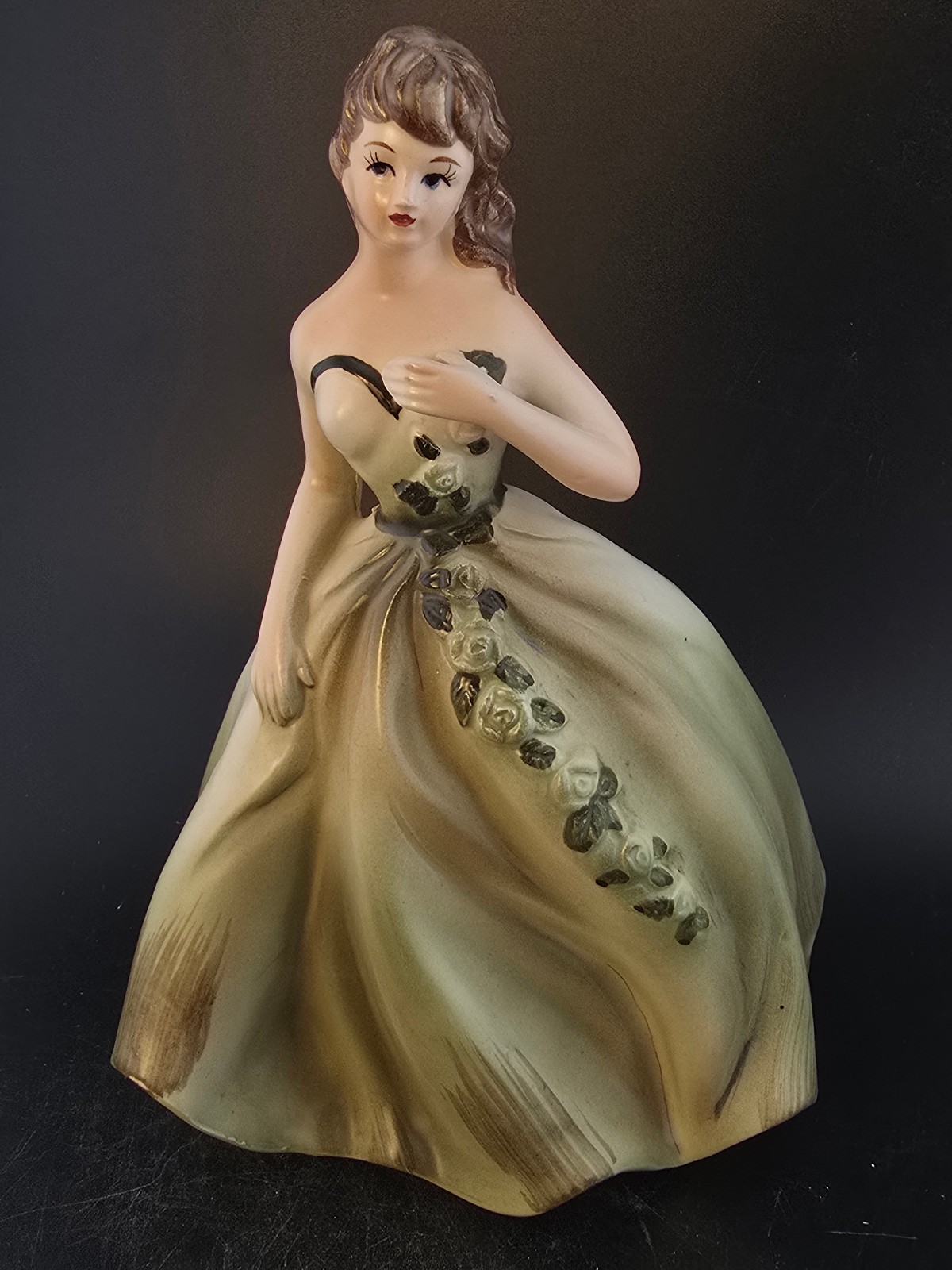 Napco lady vase green #c 5363  8\