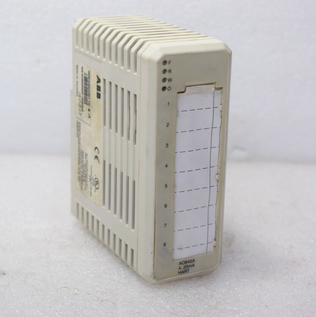 ABB AO845A ANALOG OUTPUT MODULE REDUNDANT OR SINGLE 1x8CH HART 3BSE045584R1