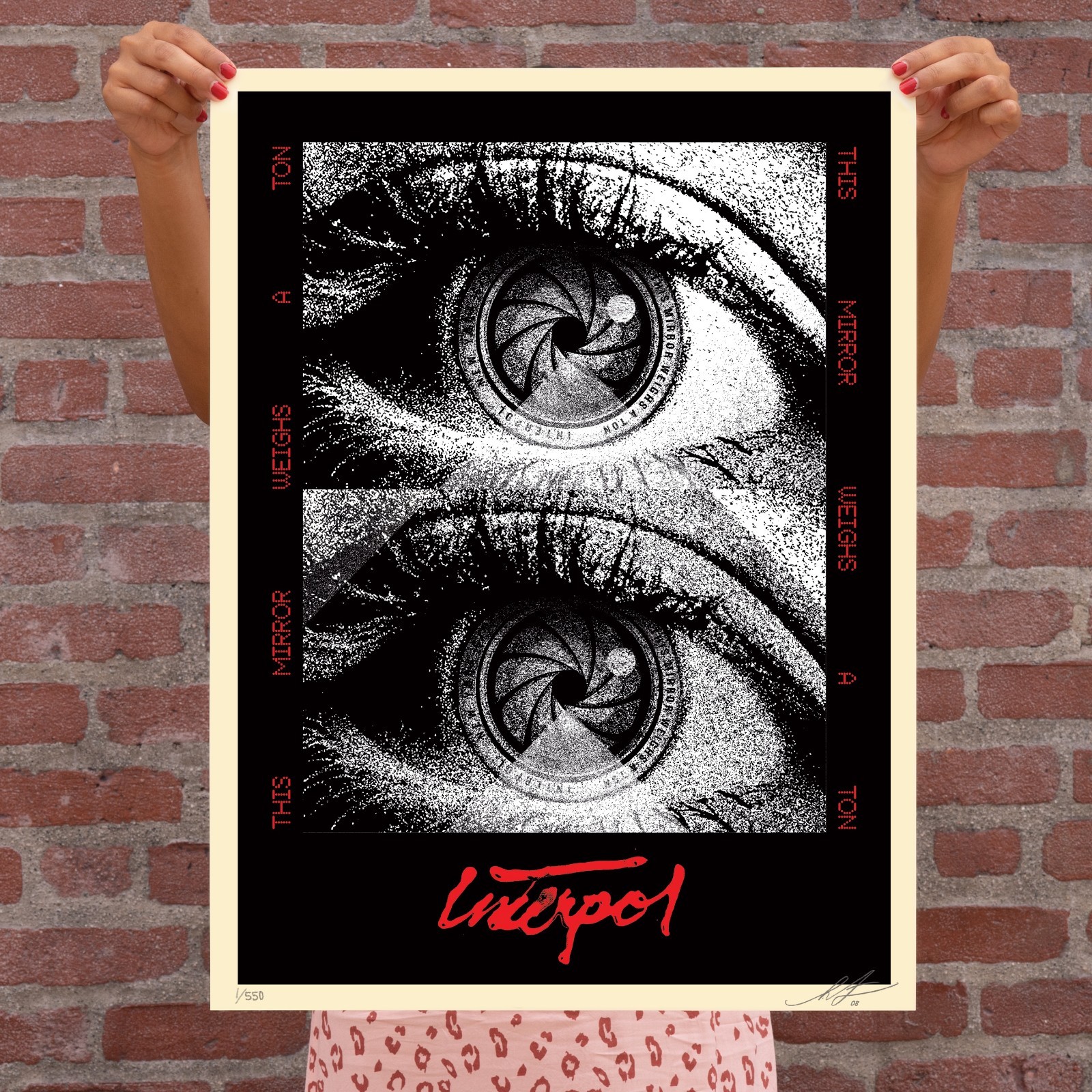 Interpol Concert Poster This Mirror Weighs A Ton Indie Rock Band Wall Art Print Interpol Concert Poster This Mirror Weighs A Ton Indie Rock Band Wall Art Print