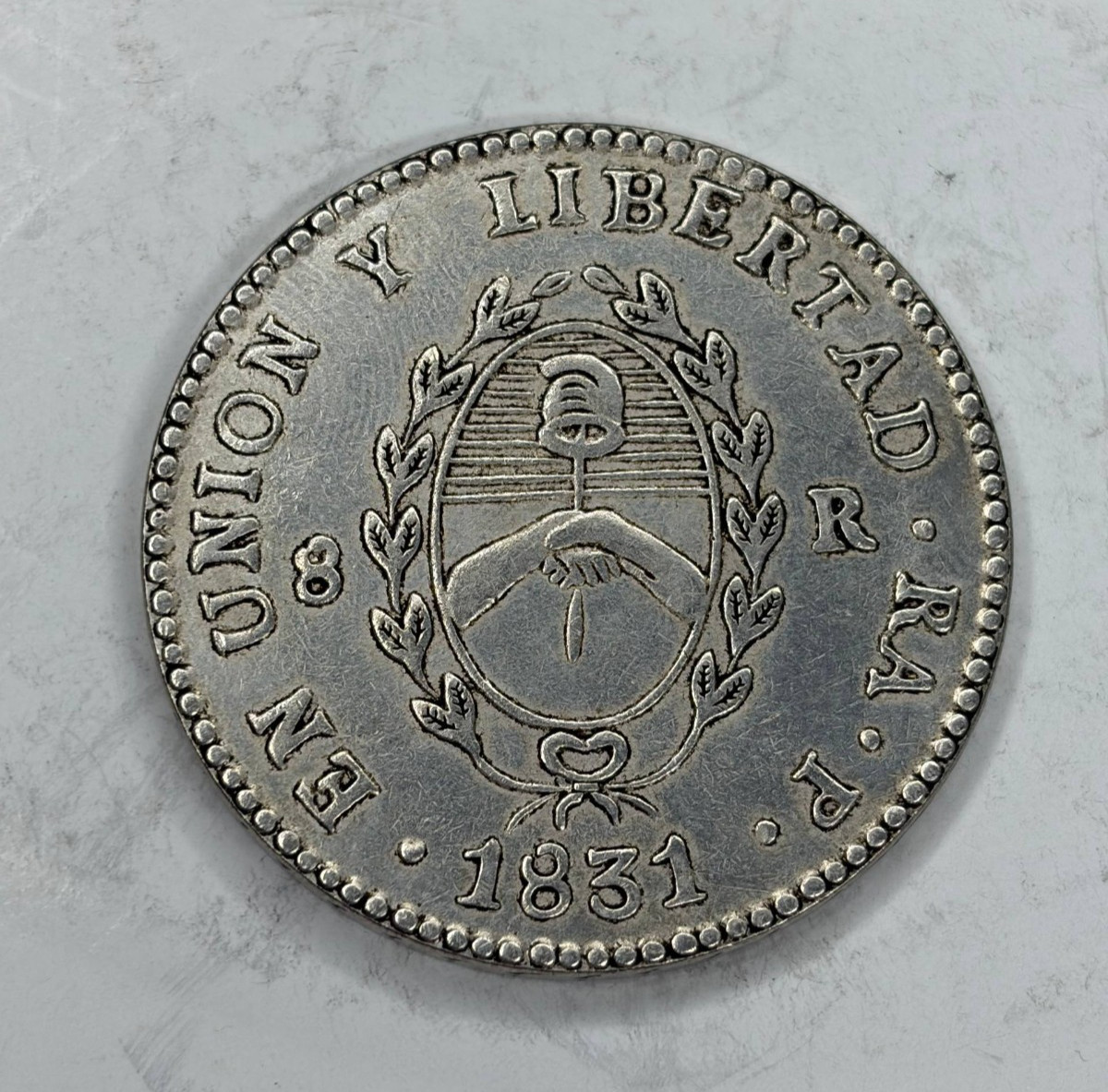 Coin 8 Real 1831 ARGENTINA Coin 8 Real 1831 ARGENTINA