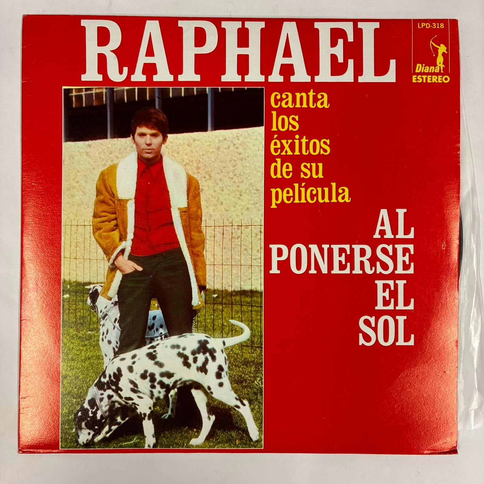RAPHAEL - AL PONERSE EL SOL  - 1977  MEXICAN LP, LATIN POP