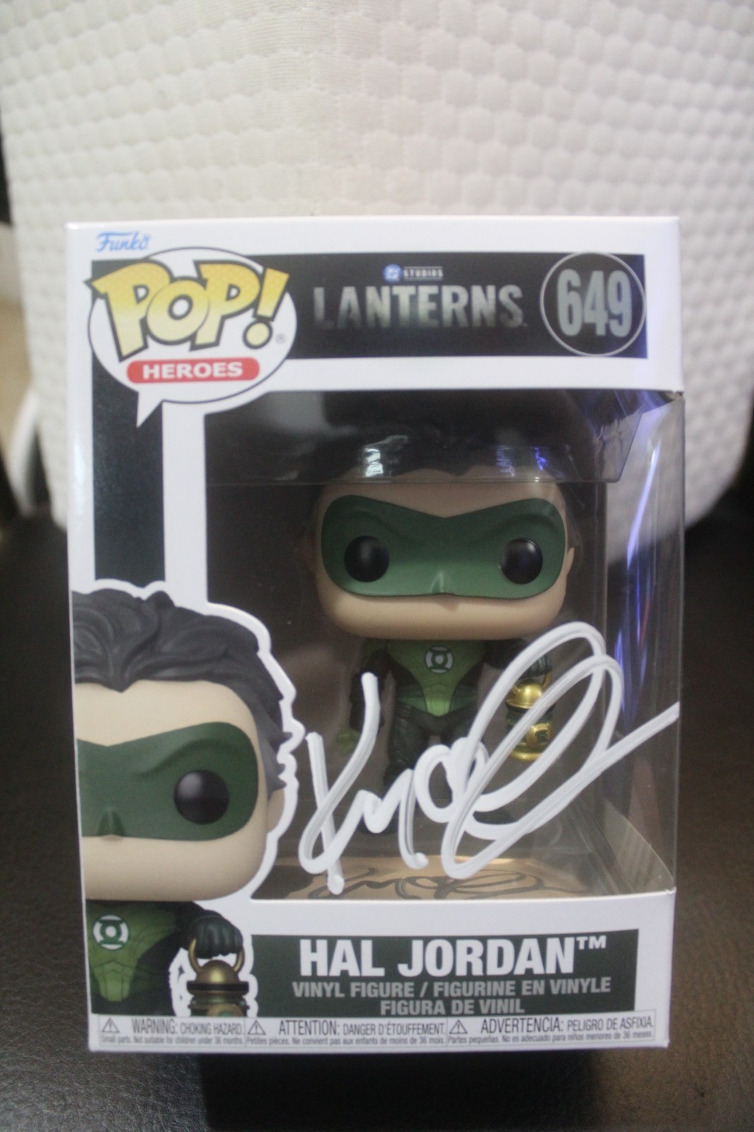 Signed Pop #649 - DC - Lanterns - Hal Jordan - Kyle Chandler  + C.O.A.