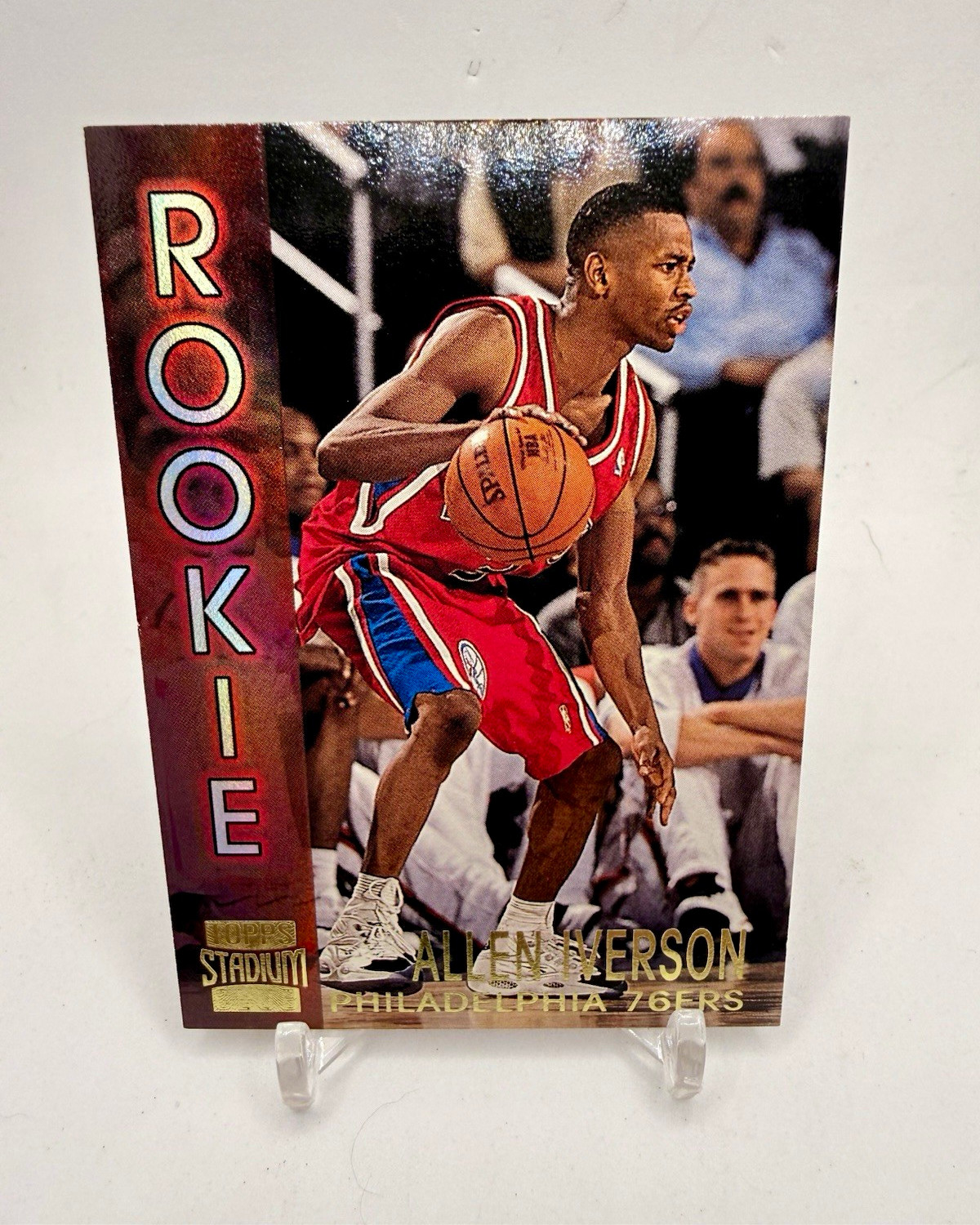 1996-97 Topps Stadium Club Rookies Series 2 Allen Iverson RC #R16 76ers