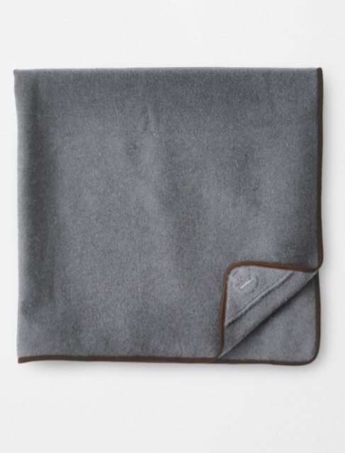 NWT Peter Millar Soft  Luxury 100% Cashmere Throw in Pebble Grey $500 GREAT GIFT
