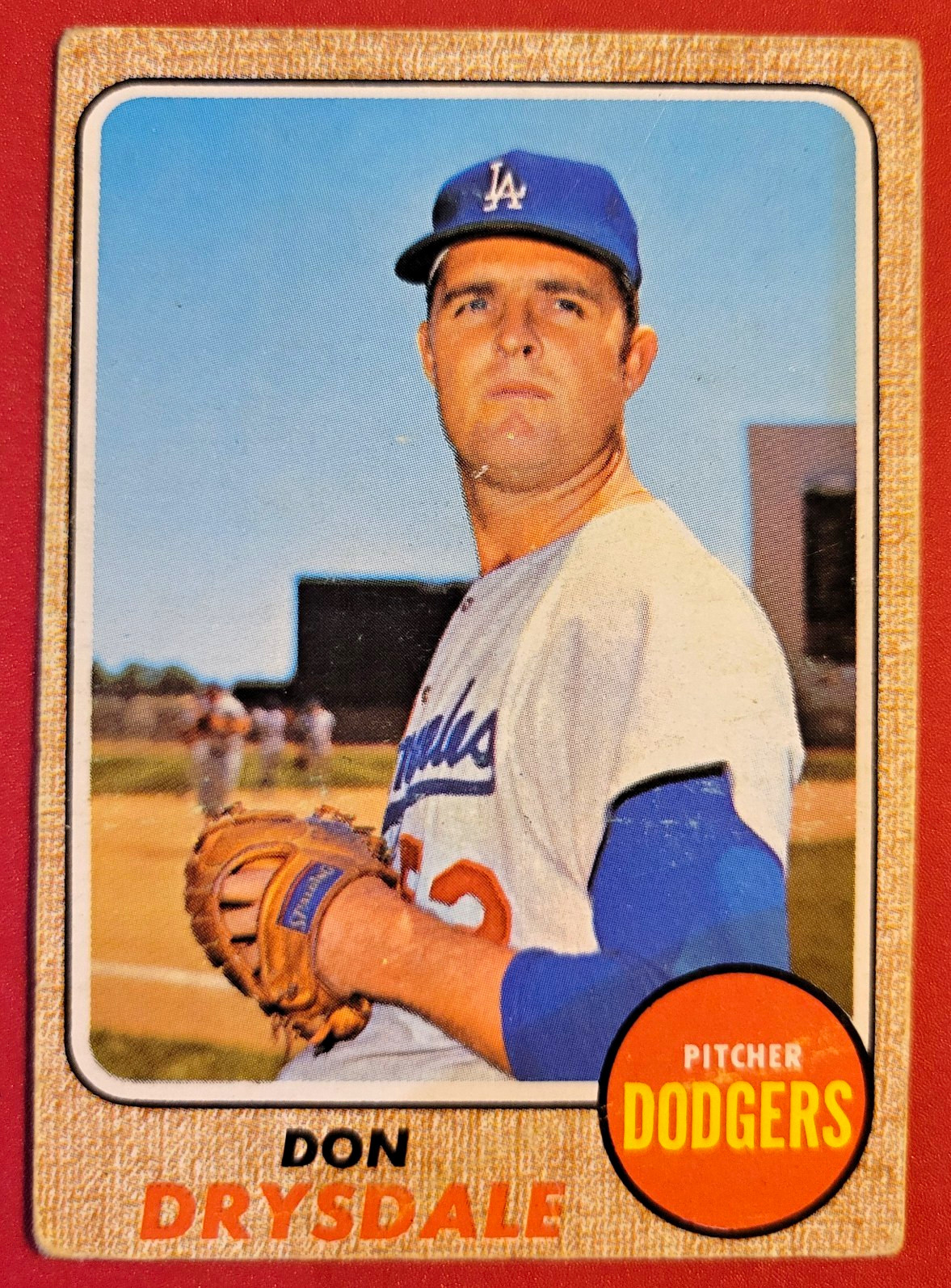 Topps 1968 Don Drysdale #145 Los Angeles Dodgers 