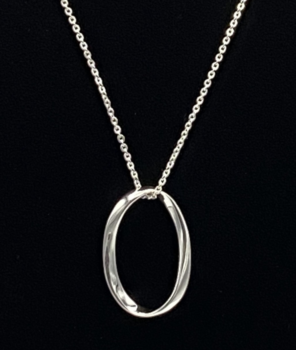 Sterling Silver Openwork Organic Pendant Necklace Kit Heath Signed 18\