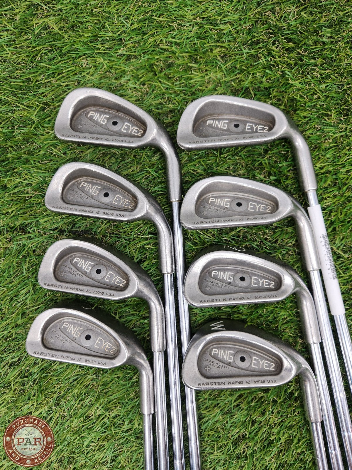 PING EYE 2 PLUS IRON SET 3-PW REG STOCK STEEL (BLACK DOT) GOOD