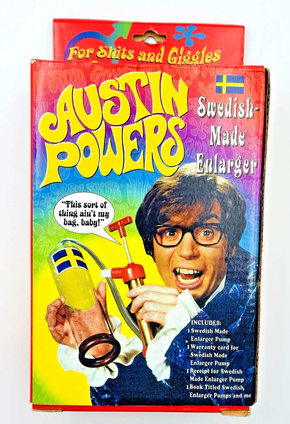 Austin Powers 1998 Swedish-Made Enlarger for Men Mike Myers Novelty Gift Austin Powers 1998 Swedish-Made Enlarger for Men Mike Myers Novelty Gift