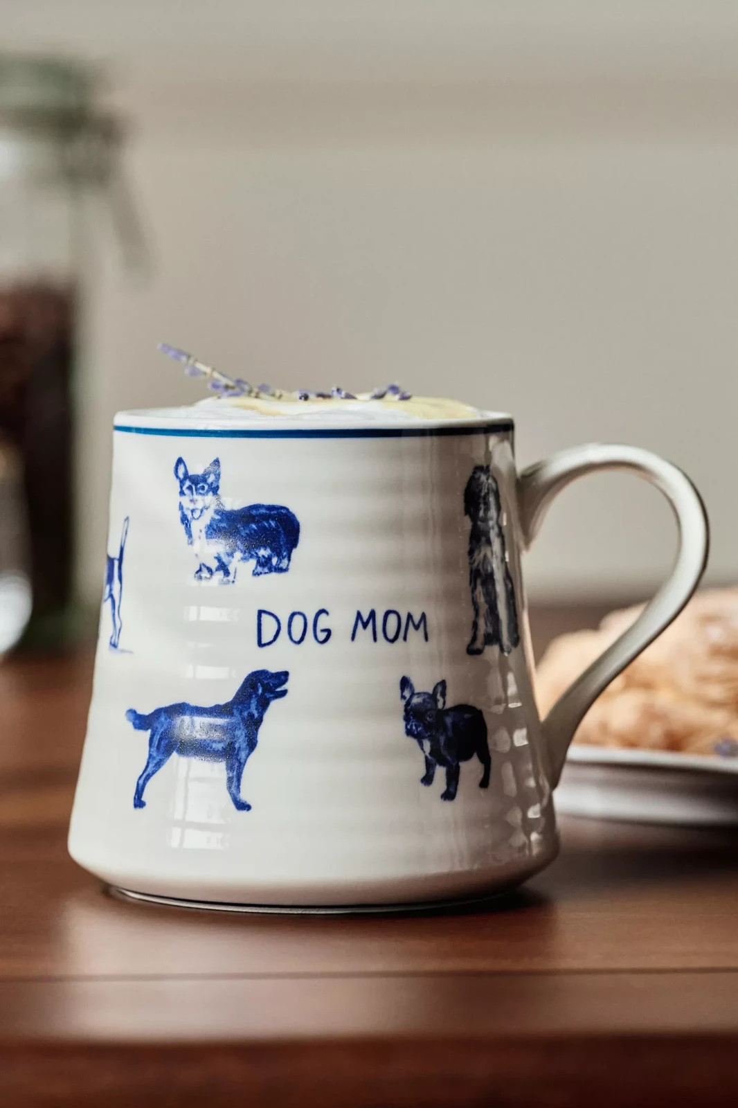 New Anthropologie Molly Hatch Stoneware Dog Mom or  Cat Mom Mug