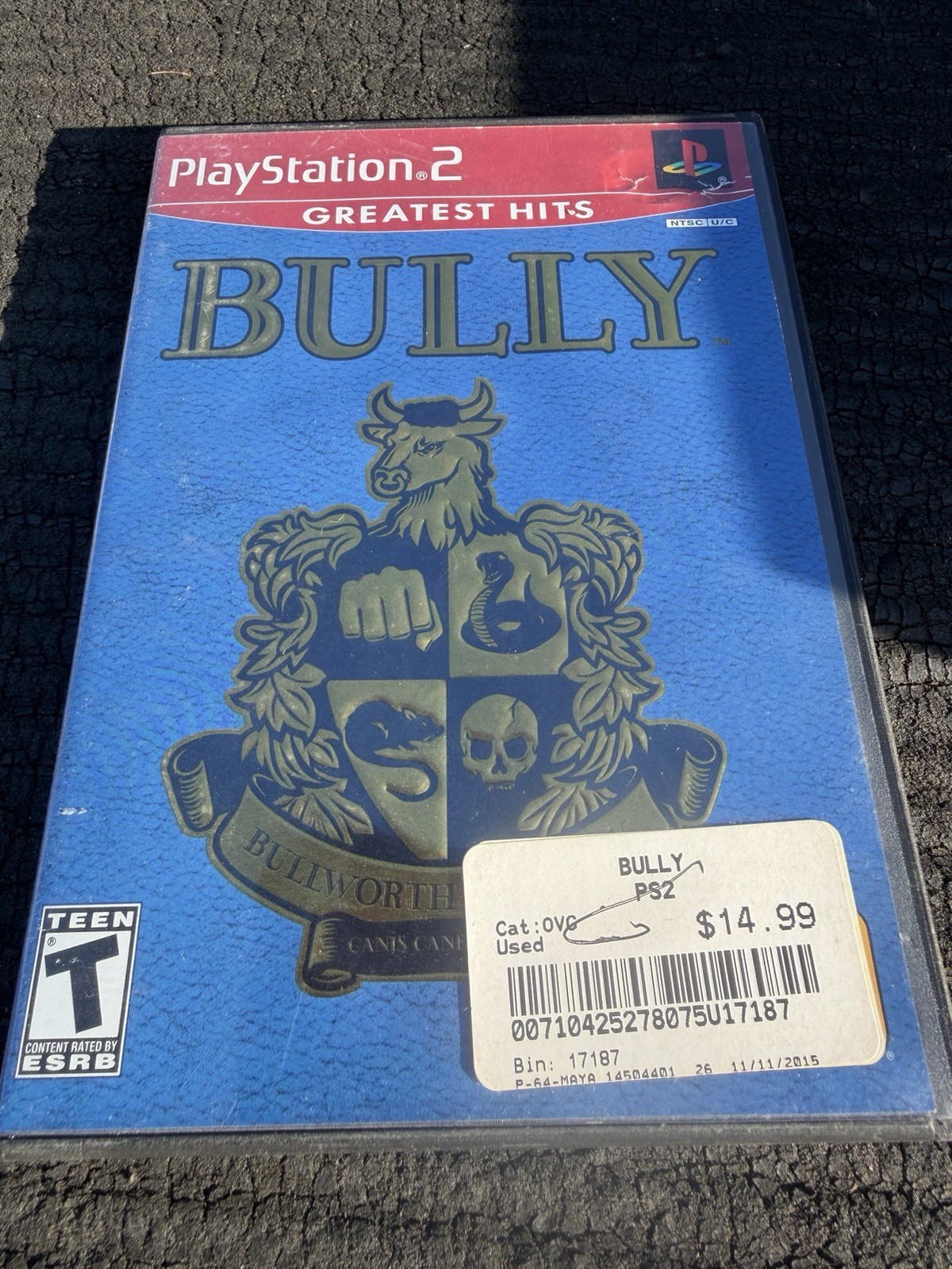 Rockstar Games Bully PS2 Greatest Hits Complete Manual Included NTSC-U/C 2006
