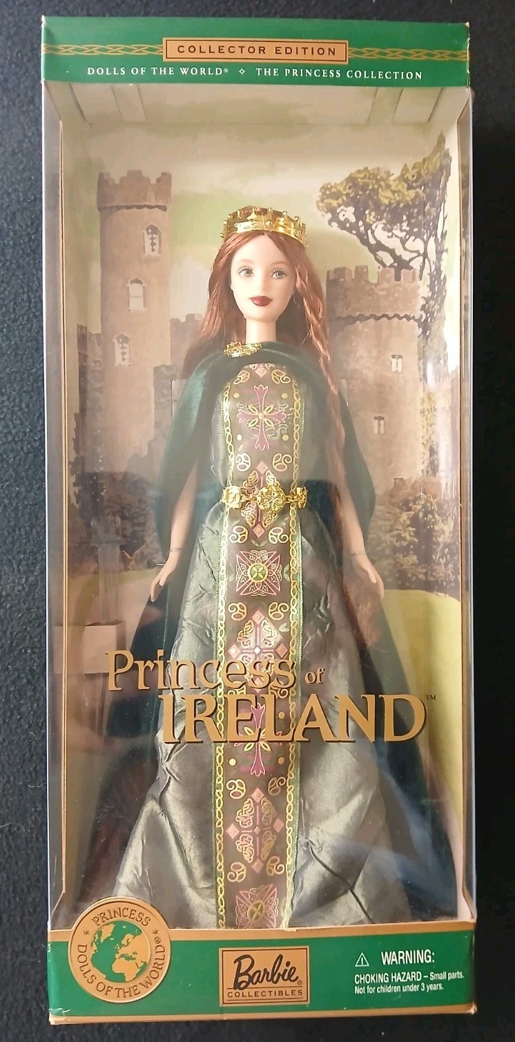 2001 Barbie Princess of Ireland - Dolls of the World Collector Edition NRFB 