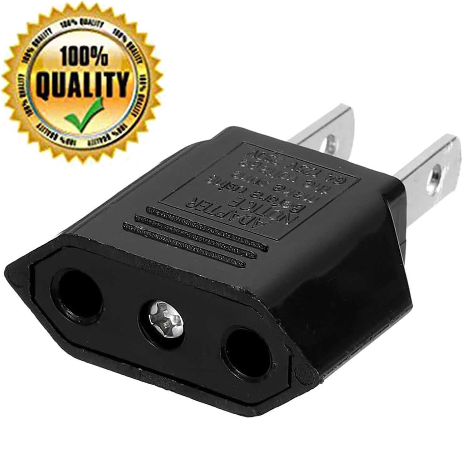 New EU Euro Europe to US USA Power Jack Wall Plug Converter Travel Adapter Us
