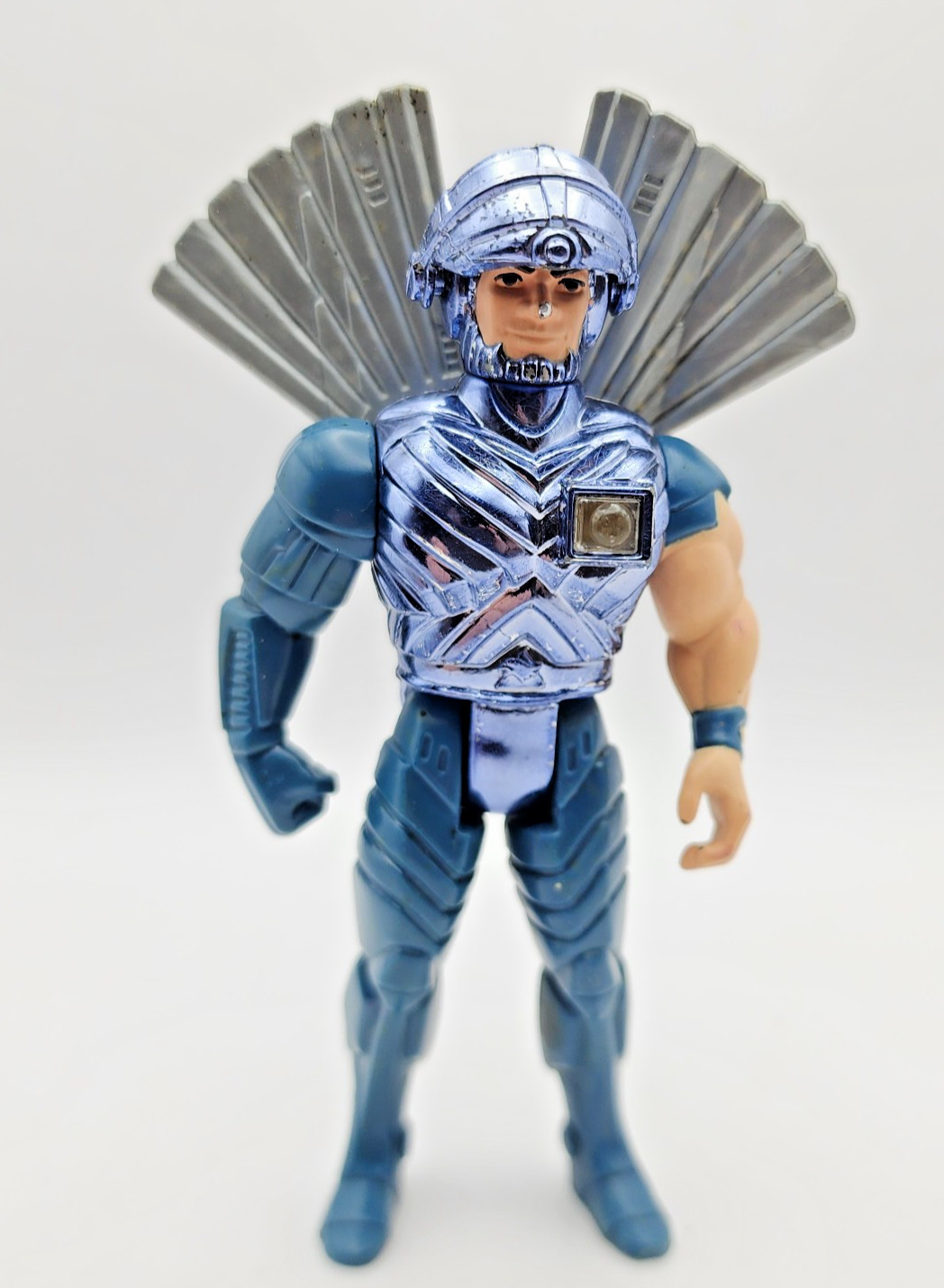 Vintage Kenner 1987 Silverhawks Steelwill w/ Ultrasonic Suit Very Nice Condition