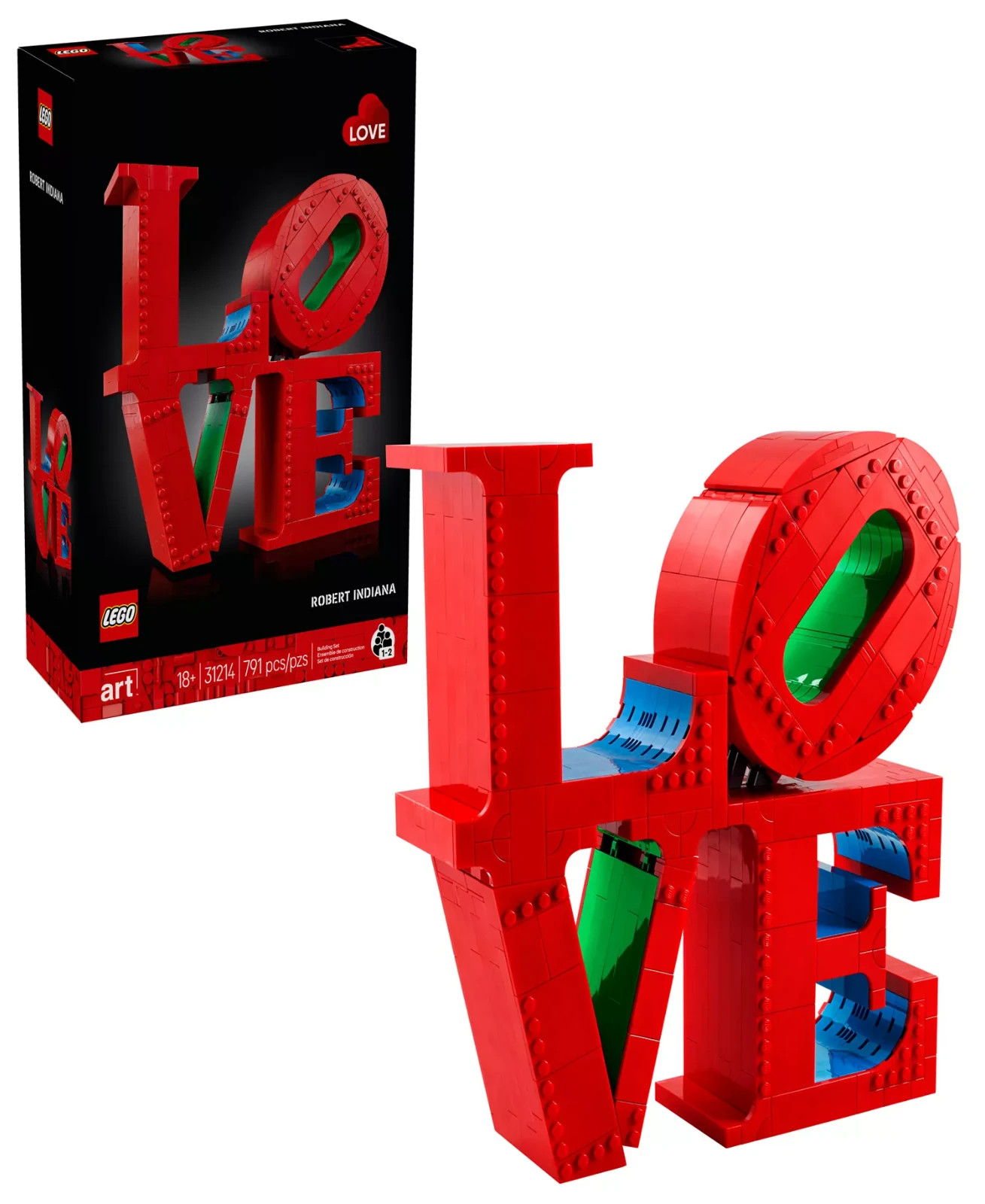 LEGO Art LOVE Collectible 31214 Building Kit, 791 Pieces