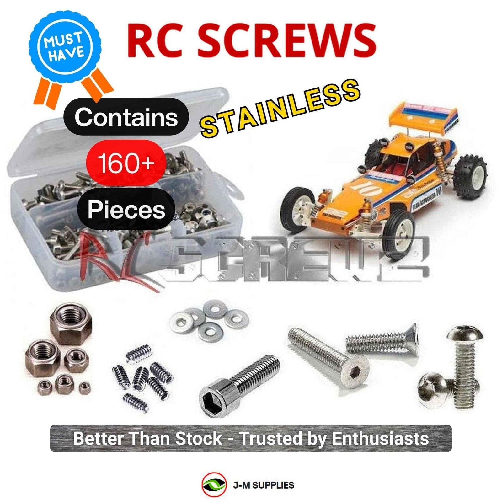 RCScrewZ Stainless Screw Kit ass055 for Associated RC10 Classic Kit (6001) | KIT