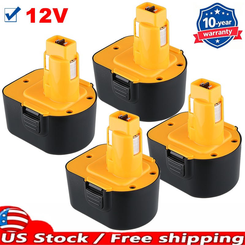 1-4pack 4.8Ah 12V For DC9071 DC742 DC940 DW9071 DW9072 DW930 DW927 Ni-MH BATTERY