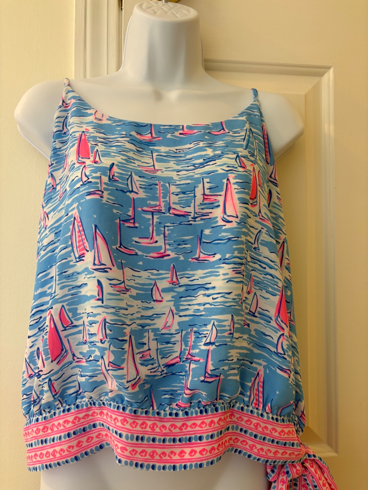 NWOT Lilly Pulitzer dressy sailboat top with tie on side