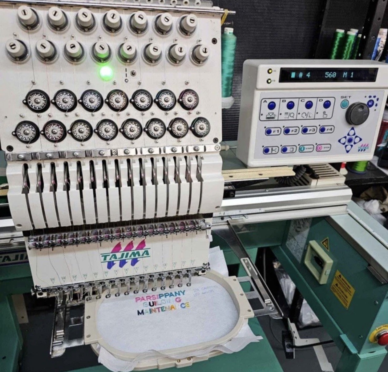 Tajima TEHX C 15 Needle Embroidery Machine