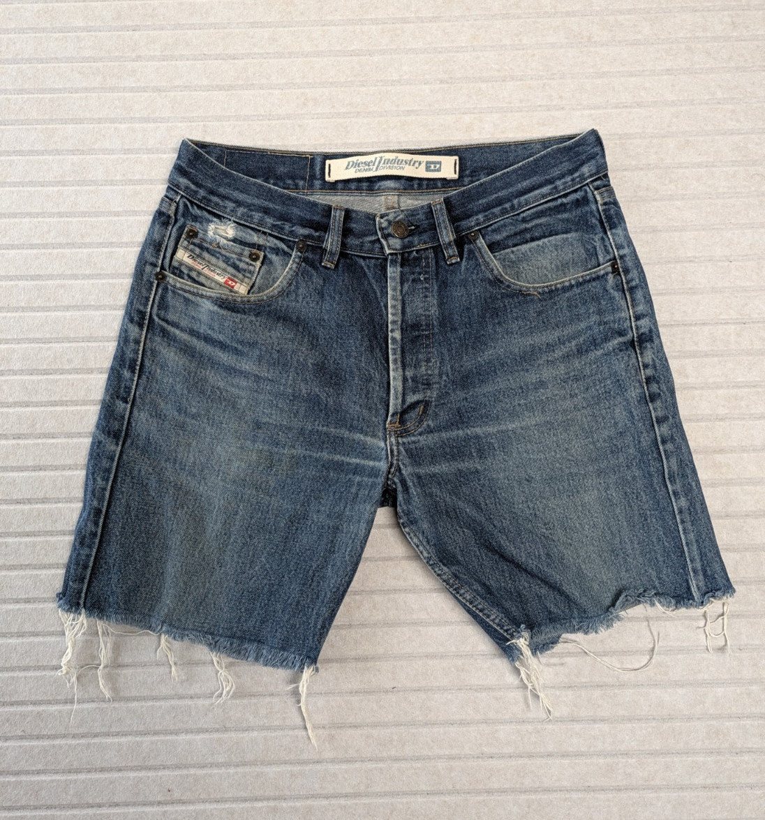 Diesel Industry denim division Womens size 32 fringe shorts Cutoffs Cotton