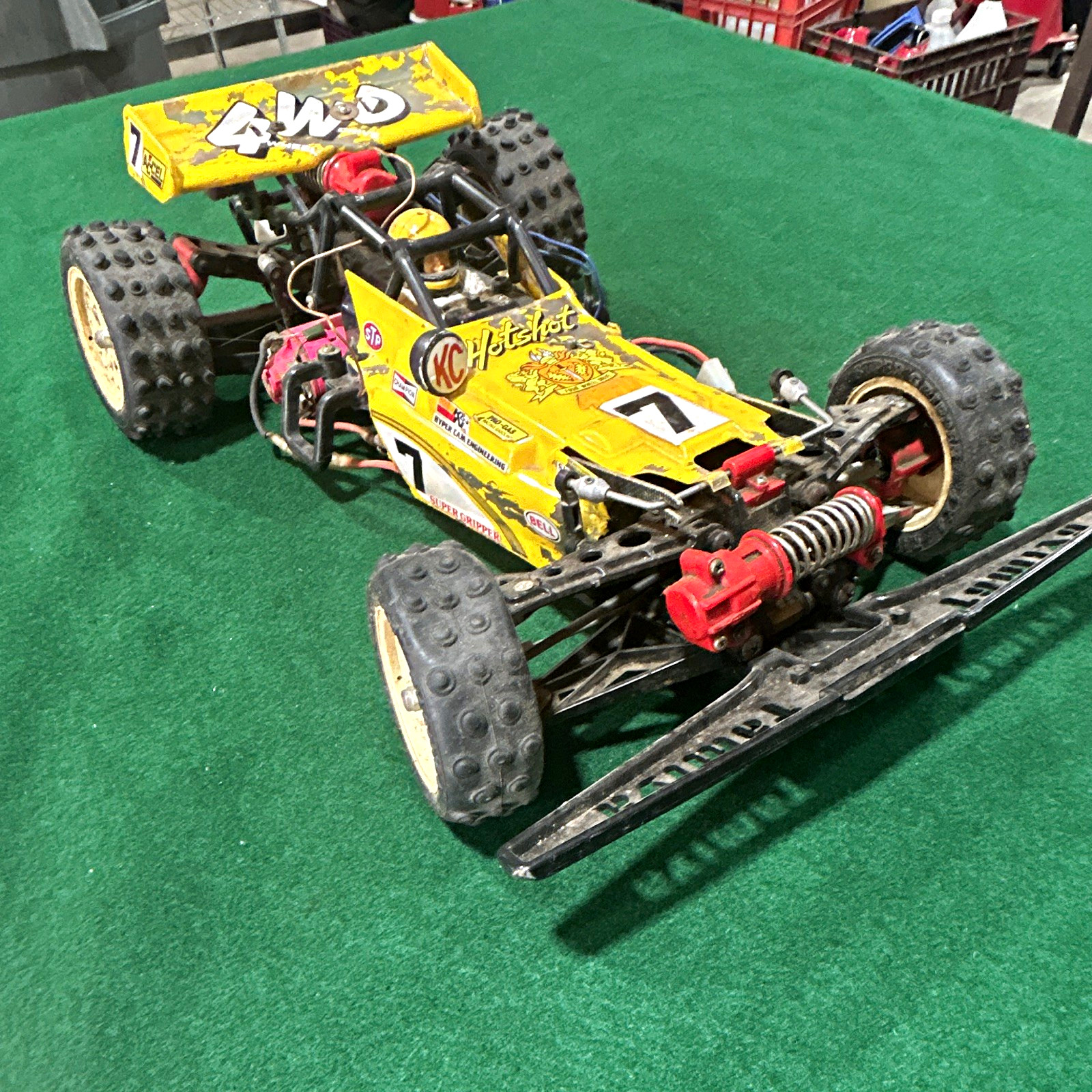 Tamiya Hotshot Vintage 1:10 4WD Electric Brushed Off-Road Buggy Yellow