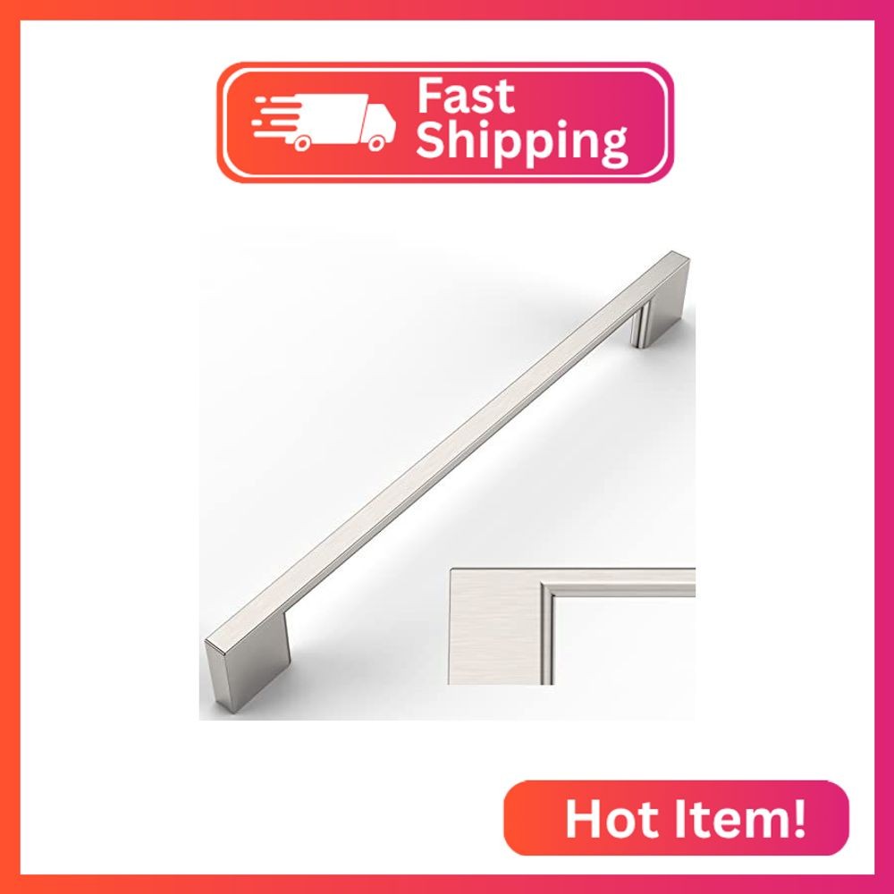 Amerdeco 10 Pack Brushed Satin Nickel Cabinet Pulls 10\ Amerdeco 10 Pack Brushed Satin Nickel Cabinet Pulls 10\