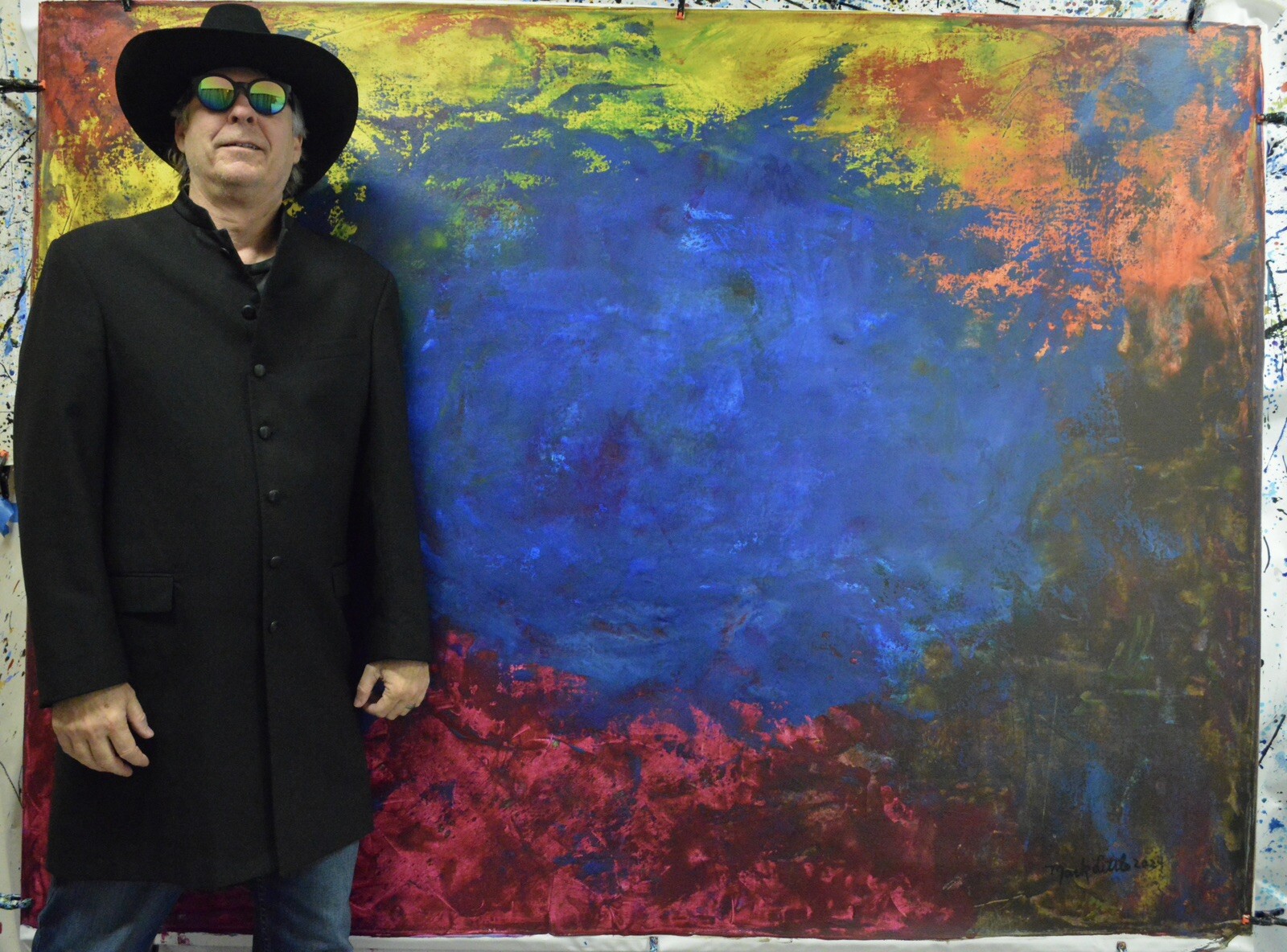 Mark Little Original ￼Professional Painting 84”X62” (7 Foot) Abstract Modern XL
