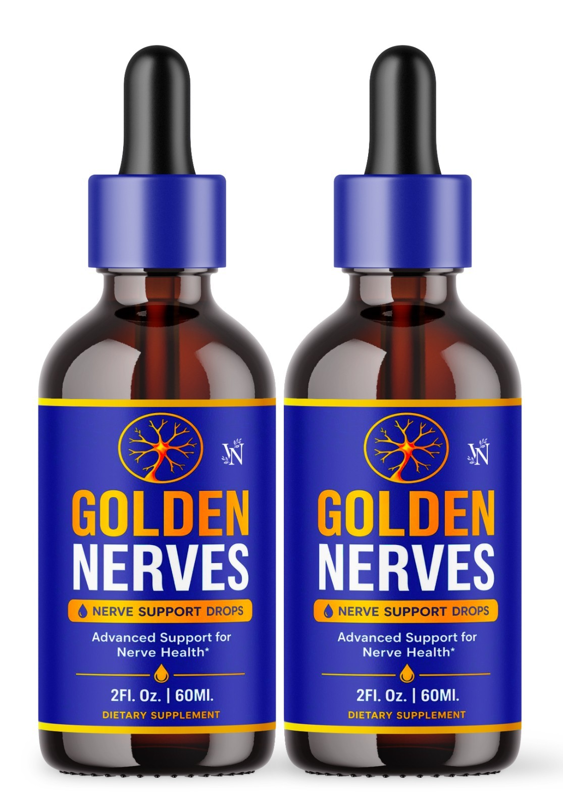 Golden Nerves Drops, Goldennerve Advanced Formula Dietary Supplement 60 servings