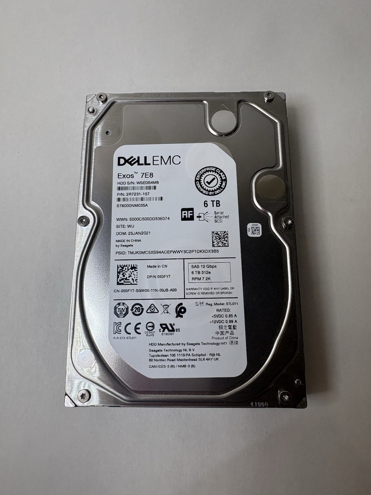 Seagate Exos 7E8 ST6000NM035A 6TB 3.5 Seagate Exos 7E8 ST6000NM035A 6TB 3.5