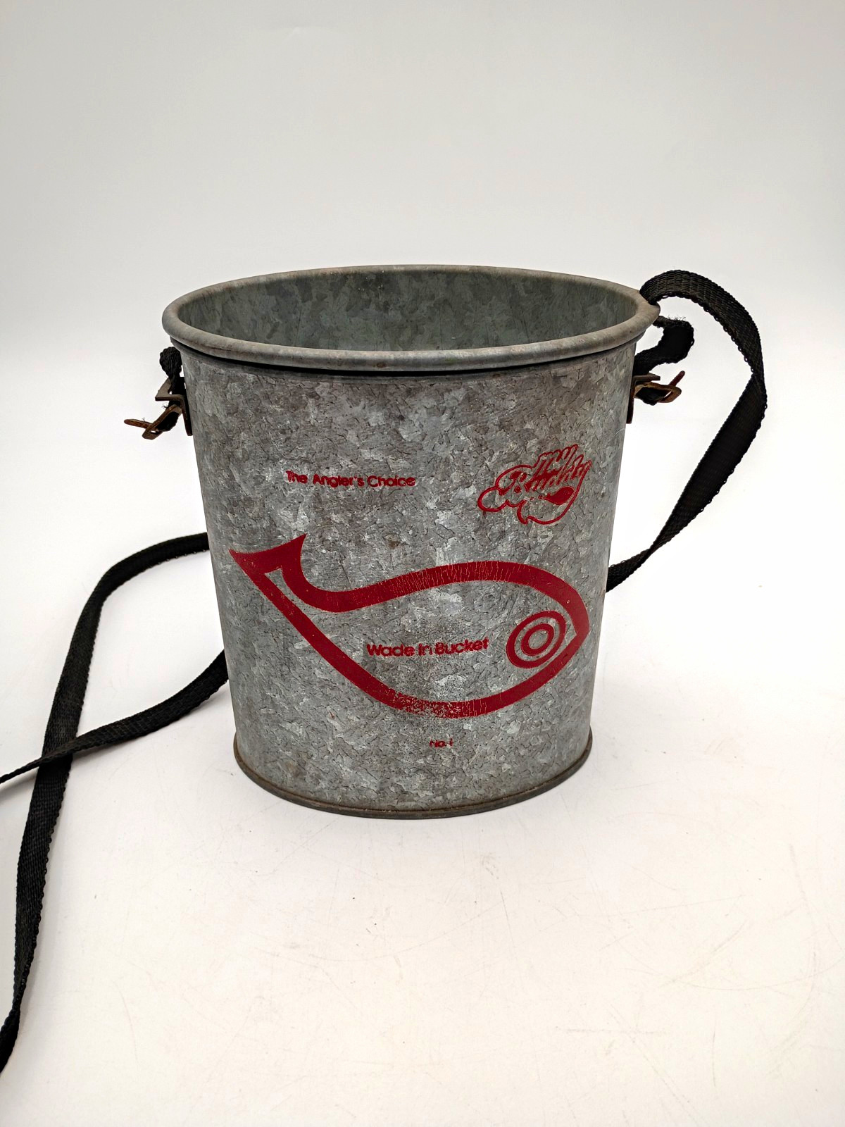 Vintage My Buddy No 710 Anglers Choice Galvanized Minnow Wade In Bucket Vintage My Buddy No 710 Anglers Choice Galvanized Minnow Wade In Bucket