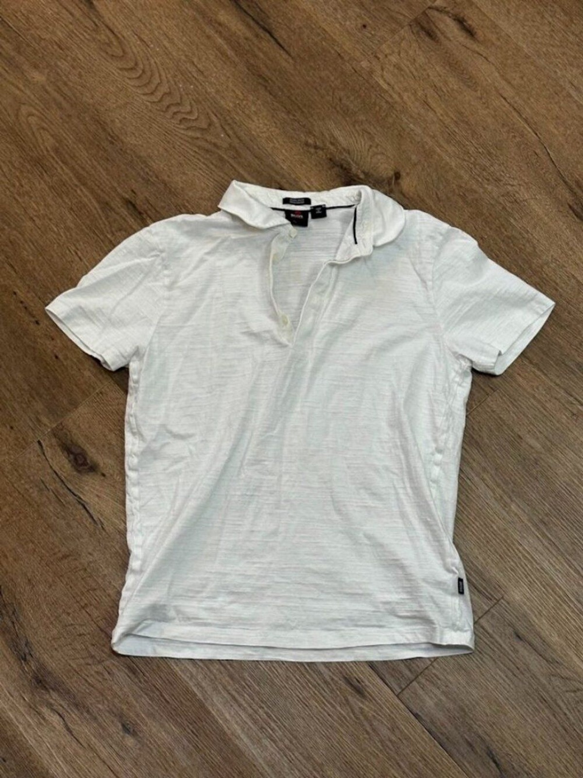 Hugo Boss Regular Fit Polo Shirt White Small Mercerised Cotton